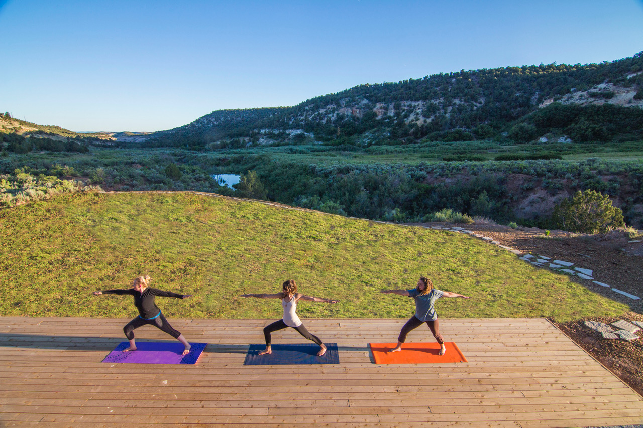 Yoga on deck