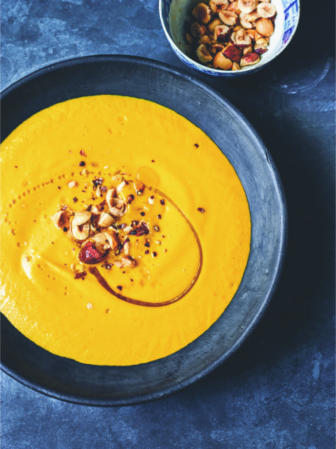 p.135 Rosemary Butternut Squash Soup_WHOLE FOOD COOKING EVERY DAY